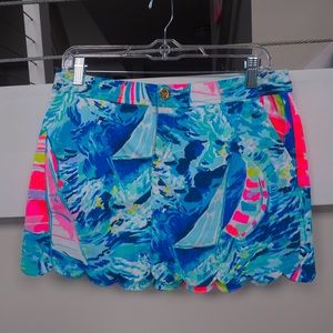 Lilly Pulitzer Scallop Hem Skort
